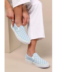 Vans - Classic Crystal Checkerboard Slip-On Sneakers - Lyst