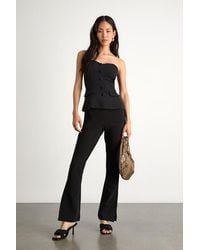 Lulus - Rinely Low-Rise Split Flare Pants - Lyst