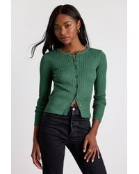 Lulus - Perfect Classic Ribbed Knit Cardigan Sweater - Lyst