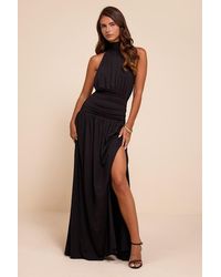 Lulus - Reem Jersey Knit Backless Maxi Dress - Lyst