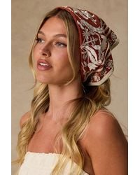 Lulus - Kadina Beaded Embroidered Head Scarf - Lyst