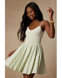 Lulus - Sandy And Striped Skater Mini Dress - Lyst