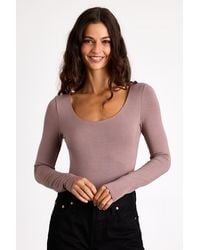 Lulus - Easily Loved Long Sleeve Bodysuit - Lyst