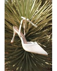 Lulus - Latasha Sequin Pointed-Toe Ankle Strap Pumps - Lyst