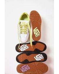 Vans - Upland Vintage Lime Leather Color Block Chunky Sneakers - Lyst