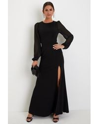 Lulus - Garden Bliss Cutout Long Sleeve Mermaid Maxi Dress - Lyst