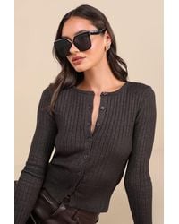 Lulus - Main Frame Rimless Sunglasses - Lyst