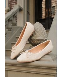 Lulus - Milo Textured Ballet Flats - Lyst