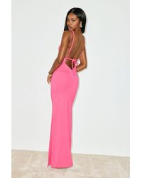Lulus - Dynasty Slinky Knit Backless Maxi Dress - Lyst