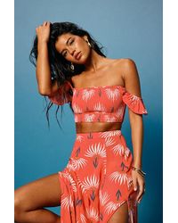 Lulus - Trancoso Floral Print Two-Piece Maxi Dress - Lyst