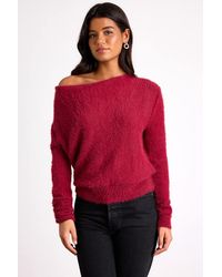 Lulus - Care For You Eyelash Knit Cowl Neck Reversible Sweater - Lyst
