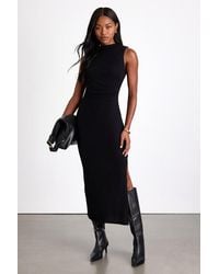 Lulus - Zephine Sleeveless Sweater Midi Dress - Lyst