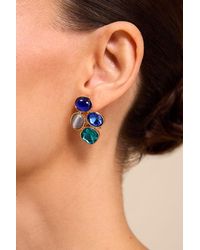 Lulus - Naya Multi Rhinestone Statement Earrings - Lyst
