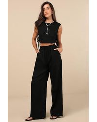 Lulus - Irida Drawstring Pants - Lyst