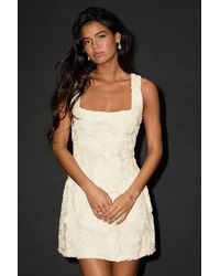 Lulus - Evara Floral Applique A-Line Mini Dress - Lyst
