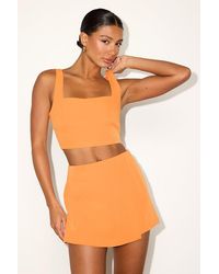 Lulus - Exceptionally Styled Lace-Up Two-Piece Skort Romper - Lyst