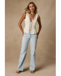Daze Denim - Keeper Light Wash Low-Rise Straight Jeans - Lyst