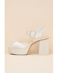 Dolce Vita - Bobby True Satin Platform High Heel Sandals - Lyst