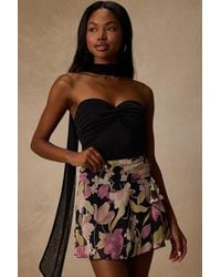 Lulus - Bayla Multi Floral Ruffled Mini Skirt - Lyst