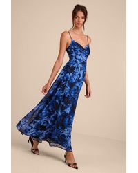 Lulus - Beautiful Soul Floral Print Twist-Front Maxi Dress - Lyst