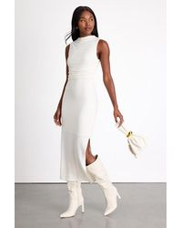 Lulus - Zephine Sleeveless Sweater Midi Dress - Lyst