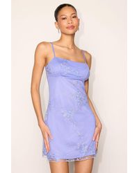 Lulus - Sandia Embroidered Sleeveless Mini Dress - Lyst