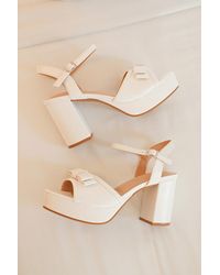 Lulus - Iggy Platform Ankle Strap High Heel Sandals - Lyst