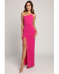Lulus - Keeper Of My Heart One-Shoulder Maxi Dress - Lyst