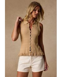 Lulus - Sana Textured Sweater Knit Tank Top - Lyst