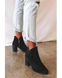 Lulus - Martella Suede Ankle Booties - Lyst