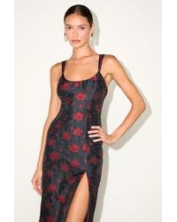Lulus - Immaculate Chicness Floral Brocade Midi Dress - Lyst