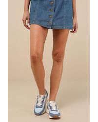 Gola - Arizona Iceberg And Off Suede Lace-Up Sneakers - Lyst