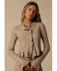 Lulus - Cozy Moments Ruffled Sweater Top - Lyst