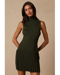 Lulus - Vanessa Sleeveless Mock Neck Sweater Dress - Lyst