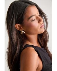 Lulus - Lamiah Crisscross Stud Earrings - Lyst