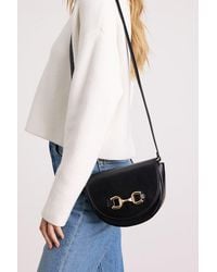 Lulus - Cassia Horsebit Crossbody Bag - Lyst