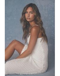 Lulus - Roseanna Crochet Lace Midi Dress - Lyst