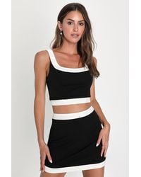 Lulus - Totally Sensational Color Block Bodycon Mini Skirt - Lyst