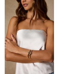 Lulus - Wylie Knotted Bangle Bracelet - Lyst