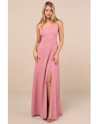Lulus - Remarkable Arrival Sleeveless Maxi Dress - Lyst