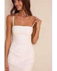 Lulus - Joey Lace Sleeveless Mini Dress - Lyst