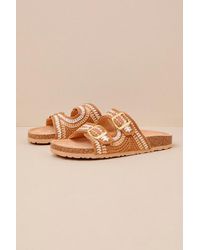 Dirty Laundry - Tambour Multi Crochet Buckle Slide Sandals - Lyst