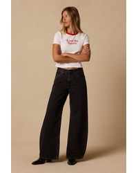 Levi's - Teardrop Wide-Leg Washed Mid-Rise Jeans - Lyst