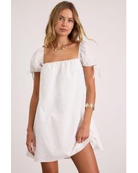 Lulus - Mirela Textured Shift Mini Dress - Lyst