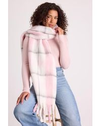 Lulus - Rami And Plaid Oversized Scarf - Lyst