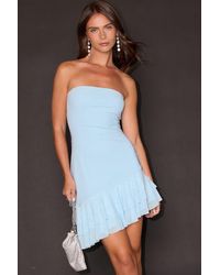 Lulus - Vedette Mesh Ruffled Mini Dress - Lyst
