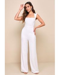 Lulus - Enticing Endeavors Jumpsuit - Lyst