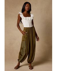 Lulus - Evette Lace High-Rise Jogger Pants - Lyst
