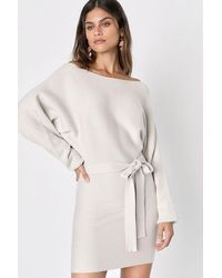 Lulus - Modern Comfort Dolman Sleeve Mini Sweater Dress - Lyst
