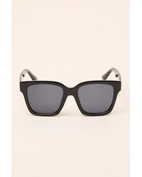 Lulus - Tribeca Oversized Square Sunglasses - Lyst